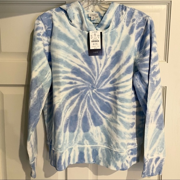 NWT J. Crew Tie Dye Hoodie - Picture 5 of 6